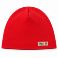Girls coral cotton beanie with scalloped MINIX label – MINIX Switzerland